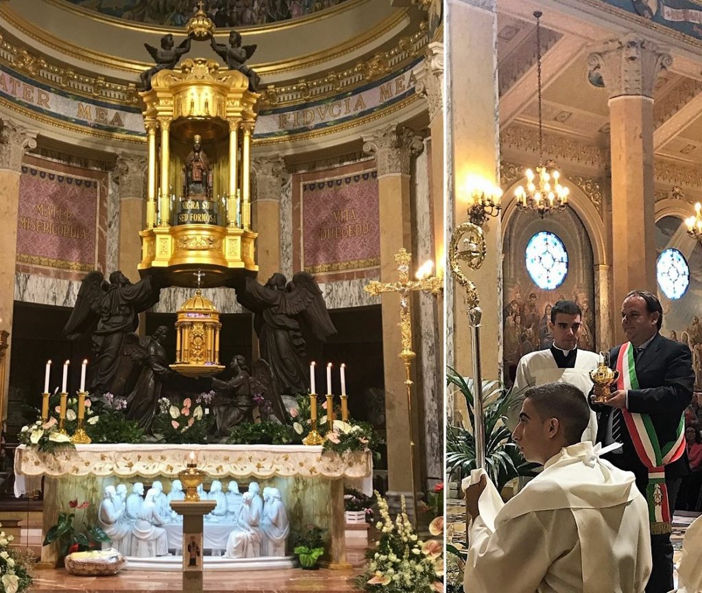 La Comunit Castelluccese Accende La Lampada Votiva Alla Madonna Di 