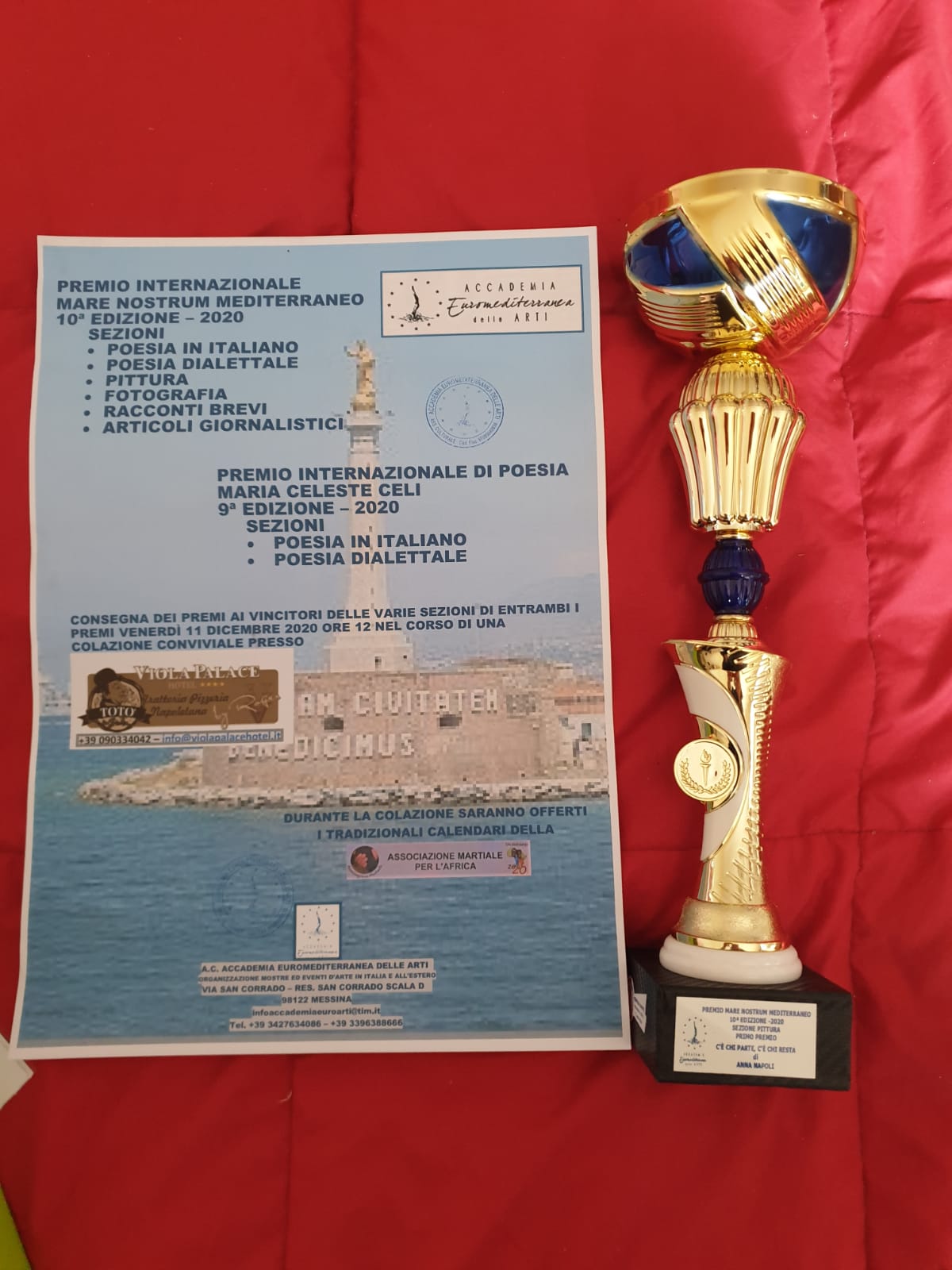 Le La Castelluccese Anna Napoli Vince Il Primo Premio Mare Nostrum Nebrodi News